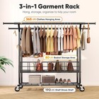 Hokeeper Heavy Duty Clothes Rack Load 635 Lbs  Clothing Rack For Hanging Clothes