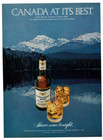 1981 Vintage Print Ad Canadian Mist Whiskey Canada At Its Best Lake Mountains