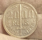 1935 Brazil Duke Of Caxias Gem Bu  2000 Reis Silver Coin