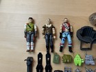 Vintage 1980   s Gi Joe Vehicle Accessories  Weapons 3 Action Figures Lot