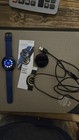 Samsung Gear Sport Smart Watch Blue Silicone Band  Black Case  Heart Rate Monit   