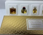 Vintage 90   s Mini Perfume Set Ysl Opium Paris Oscar De La Renta Nina Ricci