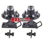 8 X 6 5 Lug 8000lb Shipping Container Wheels Steel Bolt-on Spindle Kit New