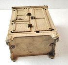 Antique Hubley Alaska Cast Iron Ice Box - C  1920s  W  Original Glass Ice Block