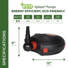Alpine Corporation Eco-sphere   Energy-saving Pond Pump With