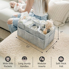 Nursery Storage Basket - Baby Diaper Caddy Organizer For Diaper Station  Newborn