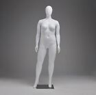 Female Plus Size White Plastic Unbreakable Mannequin Display  ps-fplusegw