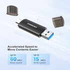 Lot Usb C Flash Drive Dual Usb3 0 Stick 2-in-1 Memory Stick For Iphone15 16 Pc