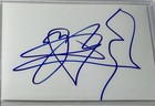 Ville Valo Him Signed Cut Index Card Autographed Beckett Coa Slabbed