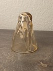  Vintage Bottoms Up Shot Glass Depression Yellow Nude Lady 1930s