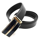 Genuine Leather Belt Mens Ratchet Dress Belts With Adjustable Automatic Buckle