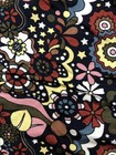 Boden Top Womens 6 Multicolor Floral Jersey Puff Sleeve V Neck Casual Blouse