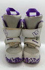 Burton Mini Grom Youth Kids Snowboard Boots White Purple Size 10c Snowboarding