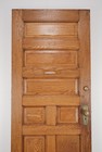 Antique 7 Panel Chestnut Entry Door 83 625 X 35 687 In 