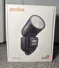 Us Godox V1 Pro C 2 4 Ttl Li-ion Round Head Camera Speedlite Flash For Canon