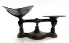 Vintage Fairbanks No 3 Balance Scale In All Black Cast Iron 17  Wide