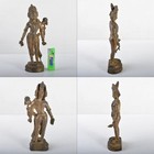 Buddhist Art Ancient Bronze Plating Tibetan Buddha Statue Figurine V R458 No7497