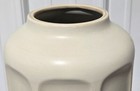 Hearth   Hand Magnolia 16  Tall Faceted Ceramic Neutral Matte Taupe Table Vase