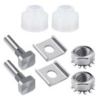 Shower Door Pivot Installation Kit - Repair Set For Easy Shower Door Fixes