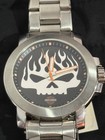 Harley-davidson Bulova Watch Stainless Steel- New Never Worn Tags And Stickers