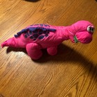 Vintage 1992 Fisher Price Bruce The Brontosaurus Plush Pink Puffalump Dinosaur 