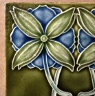 England - Antique Art Nouveau Majolica Tile C1900