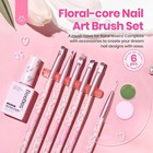 Beetles Gel Polish Nail Art Brushes Pink Color   Floral 