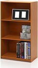 3 Tier Adjustable Shelf Bookcase Storage Shelves Book Wide Bookshelf Home Office