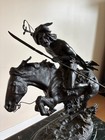    cheyenne    Large  Antique Bronze Sculpture  Signed Remington