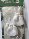 The Card Connection Self-adhesive Embellishments - White Dresses - 8 Pcs