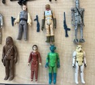 20 Figure Lot Of Vintage Kenner Star Wars Figures W  Case Weapons Accessories