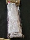 Dibangu Men   s Silk Necktie Solid Cufflink Set   Pocket Square Silver New