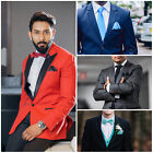 Mens Handkerchief Hanky Pocket Square Plain Satin Solid Wedding Accessory