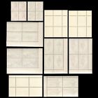 Papua New Guinea 1961 Sc 153-163 Mnh Complete Set Bl4 Stamp Blocks Cv 150 
