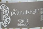 The Peanutshell Quilt Coverlet Blanket  Baby Crib Green Whitr Polka Dot Chevron