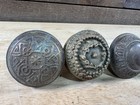 Vintage Estate Fresh Lot Of 6 Decorative Brass Door Knobs 