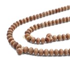 Sandalwood Prayer Beads 6mm Scented Contoured Muslim Tasbih Madina Green Tassels