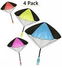 4pack Tangle Free Throwing Toy Parachute Man With Large Parachutes  4 Colors