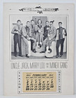 Vintage 1941 Uncle Jack   Mary Lou   Minex Gang Cowboy Singers Calendar