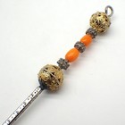 Torah Pointer Sterling Silver Glass Beads
