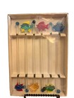 Nib Vintage Hand Blown Glass Fish Swizzle Sticks Cocktail Stirrers Lot Of 12