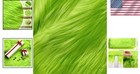 10 X 20 Inch Green Faux Fur Fabric For Elegant Holiday Crafting   Diy Projects