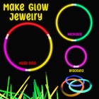 8  Premium Glow Sticks With Connectors To Make Glow Necklaces Neon Bracelets