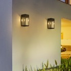 2 Pack Solar Wall Lights Outdoor Sconce Lights Porch Deck Light Garage Entryway