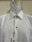 Eton Nwt  White Tuxedo Shirt French Cuffs Moderate Cut-away Collar Slim 42 16 5