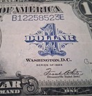 1923  1 Dollar Silver Certificate  horse Blanket  Large Note Xf  Condition