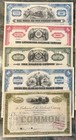 Railroad Stock Certificates  lot Of 10  Nice Variety - 1930 s To 1960 s