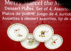 Lenox Christmas Set Of 4 Marcel Moose 8 5  Dessert Accent Plates  100 Bnib