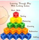 100 Manipulative Linking Cubes Blocks Learn Math Count Numbers Stem Home School
