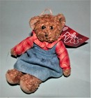 Russ Berrie Plush Dressed  bears From The Past  2pc Set  100352 New 6in Long  